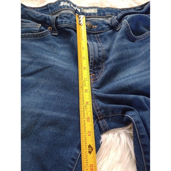 Rebel Society Mens Stretch Skinny Jeans 34x 32 Medium Wash Denim - Picture 5 of 11